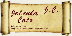 Jelenka Ćato vizit kartica